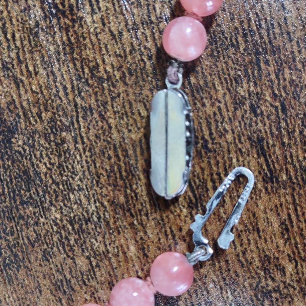 Vintage Rhodochrosite Necklace - Picture 9 of 10